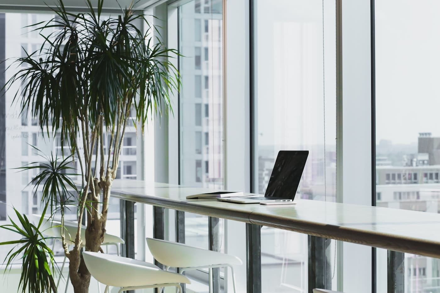 Bright modern office workspace
